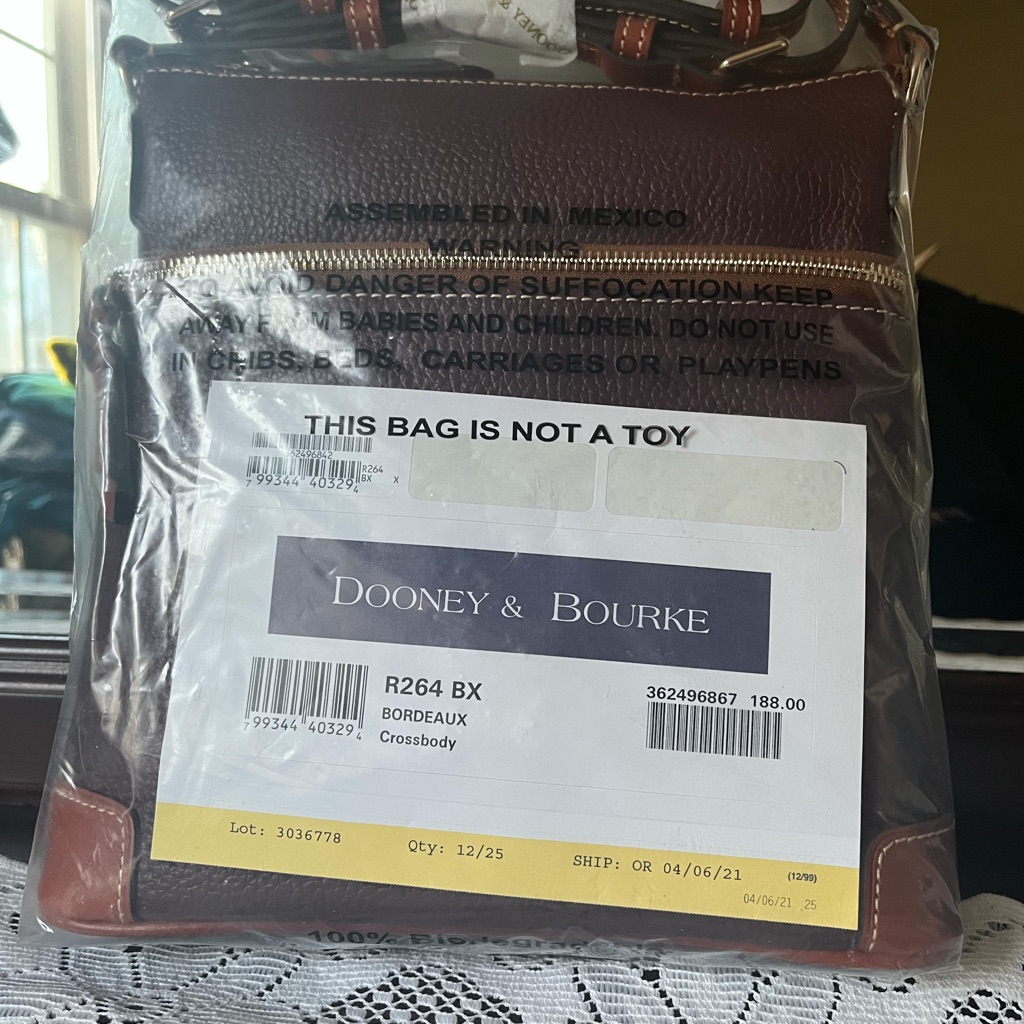 Brand New Dooney  Bourke Crossbody Bag